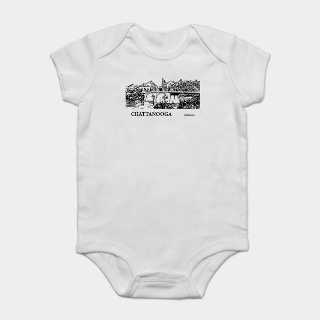 Chattanooga Tennessee Baby Bodysuit by Lakeric